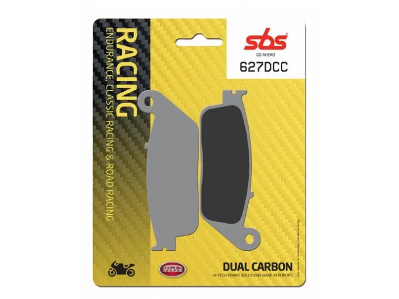 Гальмівні колодки SBS Road Racing Brake Pads, Dual Carbon 627DCC